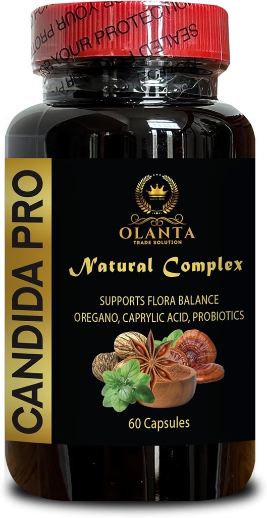 Candida PRO Complex - Support Candida Away Complex, Boost Your Immune System, Supports Detoxification for Natural Candida, Digestive System Support - 1 Bottle