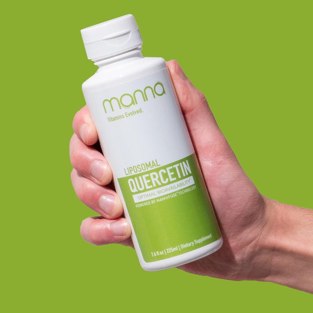 Manna Vitamins Evolved Liposomal Quercetin – High Absorption Seasonal Immune & Joint Support Supplement – Heart Health & Antioxidants for Healthy Aging – Non-GMO, Vegan