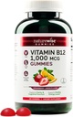 NatureWise Vitamin B12 Gummies for Adults, 1000 mcg - Strawberry Lemon Flavor - Supports Daily Energy, Mental Clarity, Cognitive Function - Vegan, Gluten-Free, Non-GMO - 180 Count[3-Month Supply]