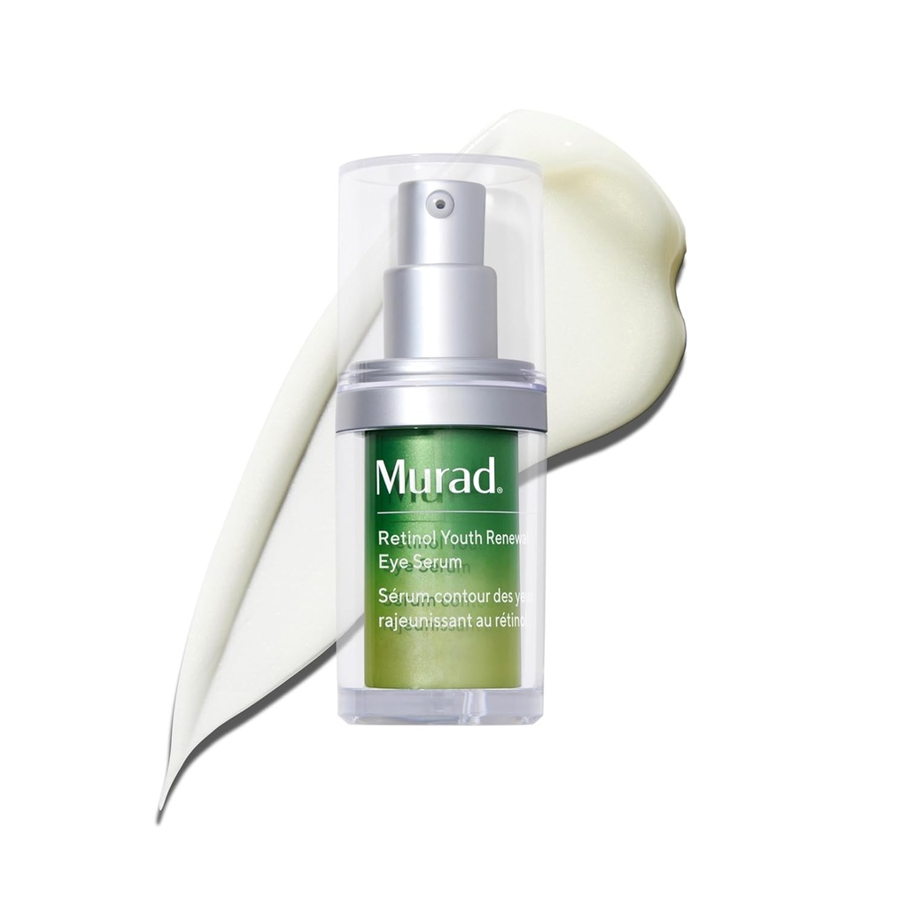 Murad Retinol Youth Renewal Eye Serum - Retinol Eye Serum Visibly Improves Undereye Puffiness Dark Circles and Reduces the Appearance of Fine Lines, Gentle Enough for Nightly Use - 0.5 oz