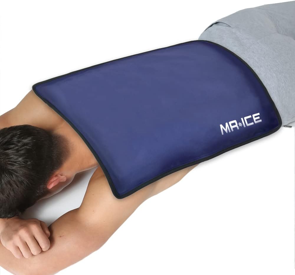 Extra Large Ice Pack for Injuries Reusable - Gel Cold Pack Compress Therapy for Pain and Injuries of Back, Knee, Shoulder, Hip, Ankle, Neck, Elbow, Wrist - Hot & Cold Therapy Gel Pack - 15" x 23.4"