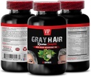 Hair Loss for Men - Gray Hair Reverse Complex - Natural Solution - Powerful Results, zinc Hair Vitamins, biotin Supplement, paba, biotin Supplements for Hair and Nails, Gray Hair Vitamins, 1B 60 Caps