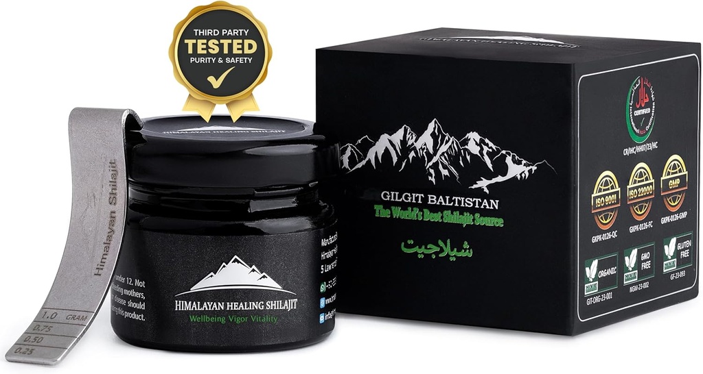 Gold Grade Himalayan Shilajit Resin for Men & Women| Gold Grade High Potency| 100% Authentic| Contains Fulvic Acid +85 Trace Minerals for Optimal Health| 50gm