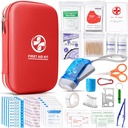 First Aid Kit with Essential Emergency Medical Supplies, Portable Waterproof Medical Kit for Home Travel Camping Hiking, Backpacking Med Kit for Sports College Dorm Student