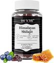 WXW Pure Himalayan Shilajit Gummies | Fulvic Acid & 85+ Trace Minerals | Ashwagandha, Gokshura | No Added Sugar | for Men, Women | Non-GMO | Lab Tested | 100% Natural | Enhance Immunity 60 Gummy