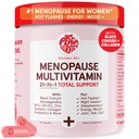 Peach Perfect Menopause Multivitamin | 21 Vitamins for Women 45+ | Black Cohosh, Ashwagandha, Vitamin D3+K2, Probiotics & Collagen | Support for Hot Flashes, Mood Swings, Joint & Skin Health | 30 SVG