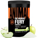 Animal Fury Pre Workout Powder - Green Apple, 350mg Caffeine, BCAA Amino Acids, 2g Beta Alanine, Citrulline & Tyrosine, Energy, Focus, Strength, Endurance, Preworkout for Men & Women, 30 Servings