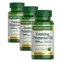 Nature's Bounty Primrose Oil 1000mg, Promotes Women's Health, Herbal Supplement, Gluten Free, Rapid Release,60 Softgels (Pack of 3)
