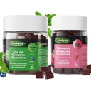 Q'ankyaq Oregano Oil with Black Seed Oil Organic Gummies for Kids and Adults, PMS Support Gummies for Women, Hormone Balance with Evening Primrose Oil