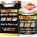 Testosterone Booster - 78,000mg Testosterone Supplement for Men, Mens Testosterone Booster for Muscle Builder Workout, Muscle Growth, Energy, Endurance, Strength, Stamina & Recovery - 120 Capsules