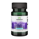 Swanson Iron (Ferrous Fumarate) - Mineral Supplement Promoting Energy Support - High-Concentration Formula Assists in Oxygen Delivery & Fatty Acid Metabolism - (60 Capsules, 18mg Each) (1 Pack)