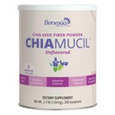 Chiamucil Prebiotic Chia Fiber Supplement Powder – For Appetite Control & Digestive Health – Chia Fiber & Chicory Root (Inulin) – Gluten & Sugar Free, Vegan, Non-GMO, Unflavored - 100 servings