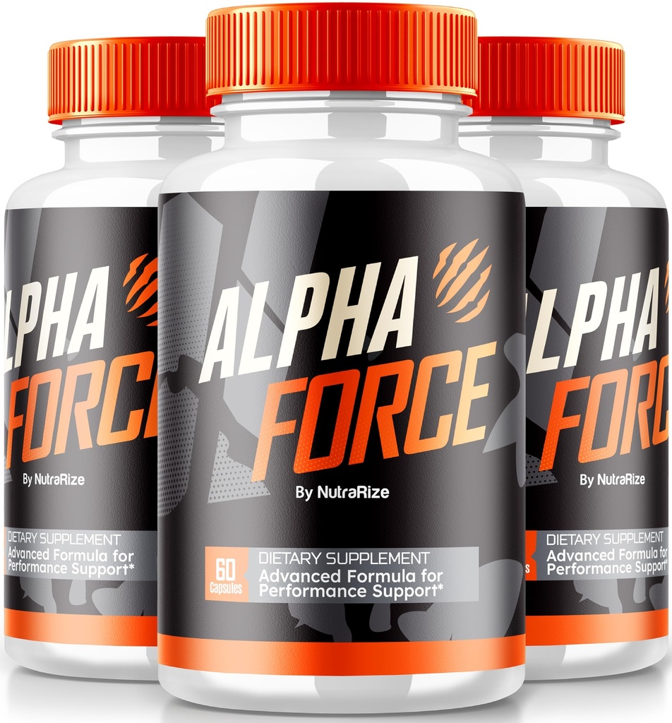 NutraRize (Pack of 3 Alpha Force Capsules, All Natural Pills to Support Energy and Performance, Nutritional Formula for Overall Health, Official Review (180 Capsules)