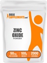 BulkSupplements.com Zinc Oxide Powder - Zinc Oxide Supplement, Mineral Supplement for Immune Support - Gluten Free, 50mg per Serving, 100g (3.5 oz) (Pack of 1)