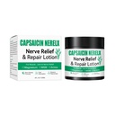 Capsacin Nerve Total Relief Cream with Arnica, Menthol, MSM and Glucosamine for Body Joint Areas, Feet, Hands, Legs, Muscles, Joints, and Waist, 100g