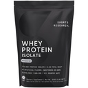 Sports Research® 100% Whey Protein Isolate Unflavored - U.S. Sourced Protein Powder w/BCAAs - No Artificial Flavors or Gums- Informed Sport Tested · Gluten Free - 2lb Bulk Bag, 25 Servings
