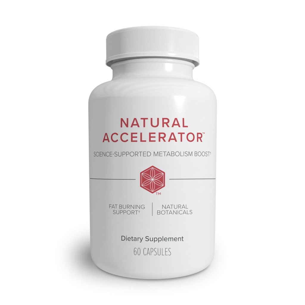 Isagenix Natural Accelerator New Blend Supports Enhanced Metabolism Features Sinetrol Patented and Clinically Studied Ingredient Supports Fat Burning with Thermogenic Cayenne Lemon Verbena Guarana