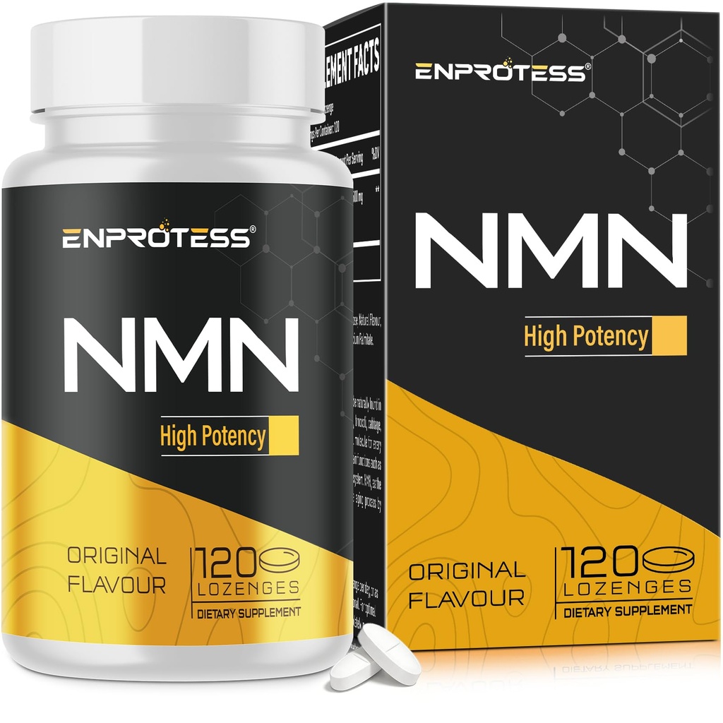 Sublingual NMN 500mg, Max Absorbency & Fast-Acting NMN Supplement（120-Day Supply）, 99% Pure NMN (Nicotinamide Mononucleotide) for NAD, Cell, Immune, Energy, Muscle, Anti-Aging, Longevity, 120 Lozenges