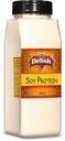 It's Delish Soy Protein Powder, 14 OZ Large Jar | Plant-Based Bulk Protein Powder Unflavored for Drinks, Shakes, Meal Replacement | No Sugar Added, Vegan, Gluten & Milk Free, Keto, Kosher