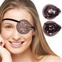 AMZVIO 2pcs Eye Shield After Cataract Surgery Dark Clear Eye Patch Plastic Guard with Strap for Adult Sleeping or Go Out,Reduce The Sensitivity of The Eyes to Light (Dark Clear + Black Strap)