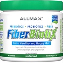 ALLMAX Naturals - FiberBiotix - Supports Gastrointestinal Health, Detoxification and Digestion for a Healthy and Happy Gut (189g, Unflavored)