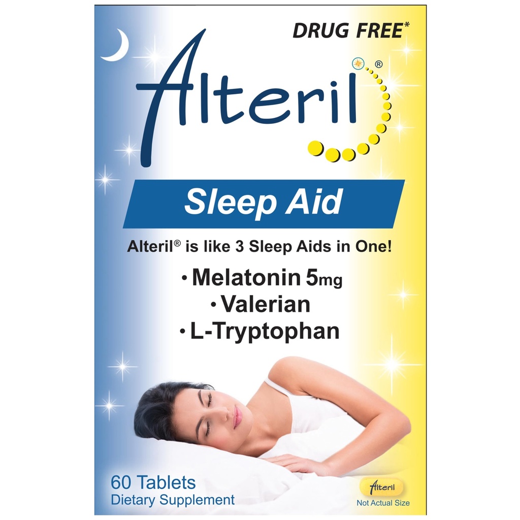 Alteril All Natural Sleep Aid 60 Tablets (Pack of 2)