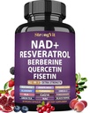 StrongVit NAD+ Resveratrol Supplement for Healthy Aging - 60 Capsules