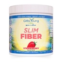 Grow Young Fitness Slim Fiber Supplement - Strawberry Fiber Powder for Digestive Support and Managing Cravings (1 Container, 30 Servings)