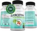 DOCTOR RECOMMENDED SUPPLEMENTS Quercetin 800mg w/Bromelain 165mg Per Serving- 120 Veggie Capsules-Full 60 Day Supply, Vitamin Supplement to Support & Bioflavonoids, Gluten Free, Non-GMO