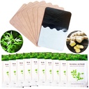 100Pcs Mugwort Ginger Patch for Pain, 艾灸贴 Pure Nature Moxa Sticker Chinese Traditional Herbal Paste Pads for Foot Neck, Shoulder, Waist, Feet, Joint, Hand Seniors Gift, 12 * 8cm, Pack of 10