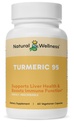 Natural Wellness Turmeric 95 with BioPerine® – 95% Curcuminoids – High Absorption Turmeric Supplement for Joint Health, Immune Support & Liver Detox – Vegan, Non-GMO, 60 Capsules