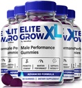 (5 Pack) Elite Grow XL Gummies, Official EliteGrow XL For Men, Premium Formula For Male Performance, Energy & Stamina, All-Natural Elite GrowXL Support, Elite Grow XL ME Gomitas Review (300 Gummies)