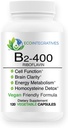 B2-400 Pure Riboflavin - Nervous System Health, Homocysteine Detox, Cardiovascular, Helps Boost Energy, Mental Clarity, Metabolism and Cell Function (120)