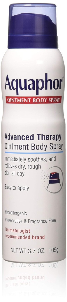 Aquaphor Ointment Body Spray 3.7 Ounce (109ml) (2 Pack)