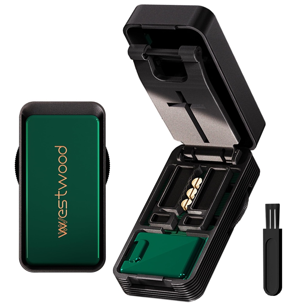 Pill Cutter Splitter for Small and Tiny Pills, 1/2 1/4 Pill Cutter for Small or Large Pills, Pill Splitter for Multiple Pills at a Time with Centering Device and Stainless Steel Blade (Green)