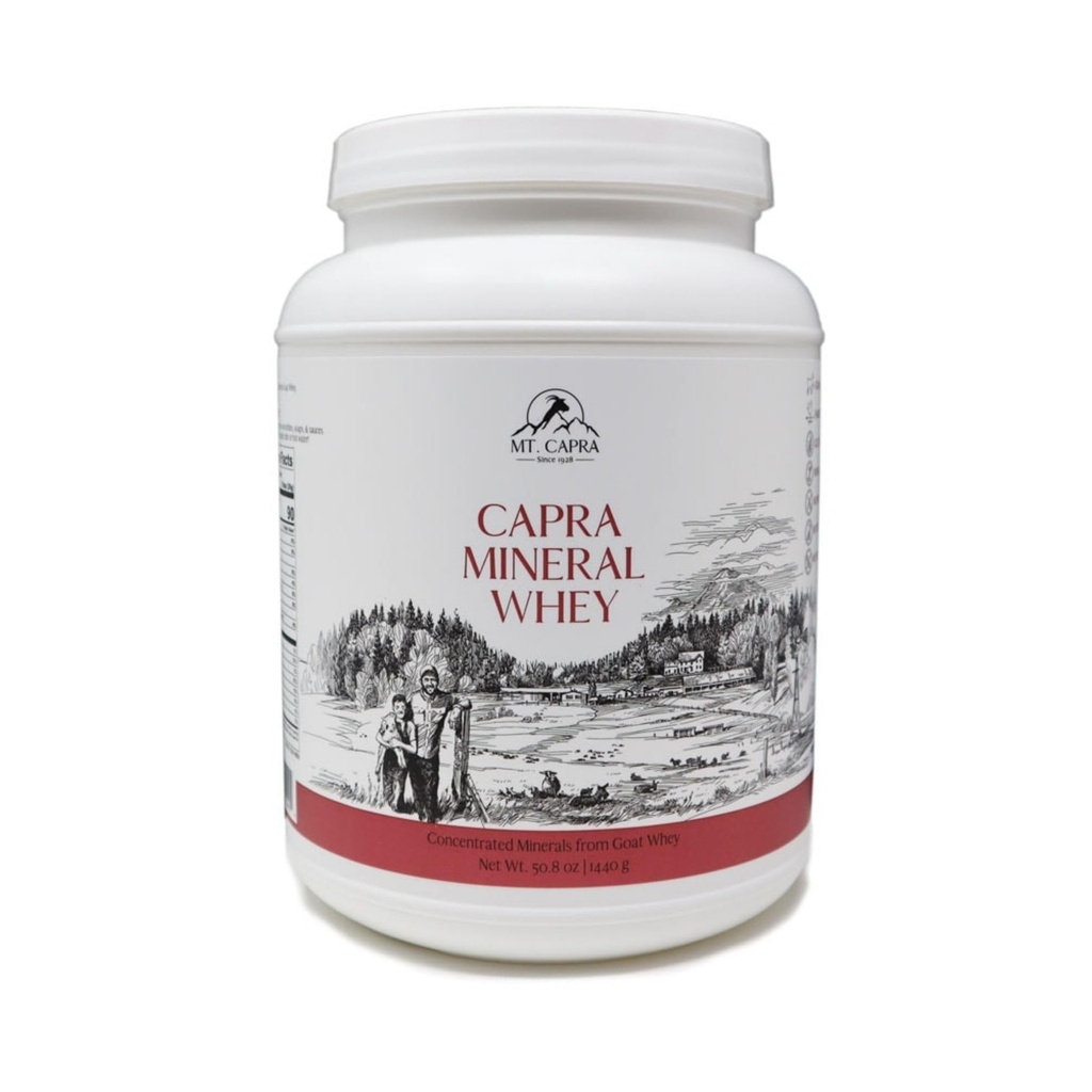 Mt. Capra Mineral Whey | A Whole Food, Bio-Available Mineral/Electrolyte Powder Supplement from Goat Milk Whey, Rich in Potassium, Alkalizing | 56 Servings - 50.8 oz