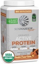 Sunwarrior Organic Plant Based Protein Powder | Vegan Organic Protein Powder with BCAAs Plus Recovery Minerals & Botanicals | Non-GMO Soy Dairy & Gluten Free (Chocolate Peanut Butter, 20 Servings)