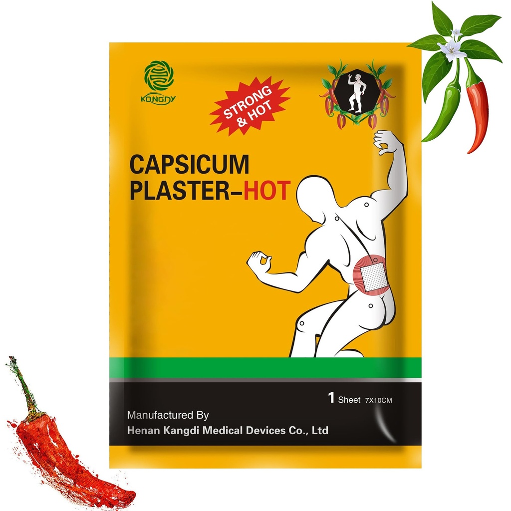 KONGDY Capsaicin Patches-30 Counts Hot Capsicum Plaster Patch(7 * 10cm)