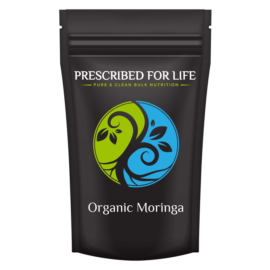 Prescribed For Life Organic Moringa Powder | Organic Moringa Leaf Powder | Superfood Supplement Rich in Vitamin C and Antioxidants | Moringa oleifera (4 oz / 113 g)