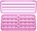 Zoksi Monthly Pill Organizer 1 Times a Day, 30 Day Pill Box Organizer,One Month Pill Case for Travel, 31 Day Daily Medcine Container for Vitamins, Supplement & Medication(Purple)