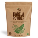 MB Herbals De-Seeded Karela Powder 454 Gram | 1 LB / 16 oz | 100% Pure Bitter Melon Powder | Momordica charantia Fr. | No Preservatives | Non GMO | Gluten Free