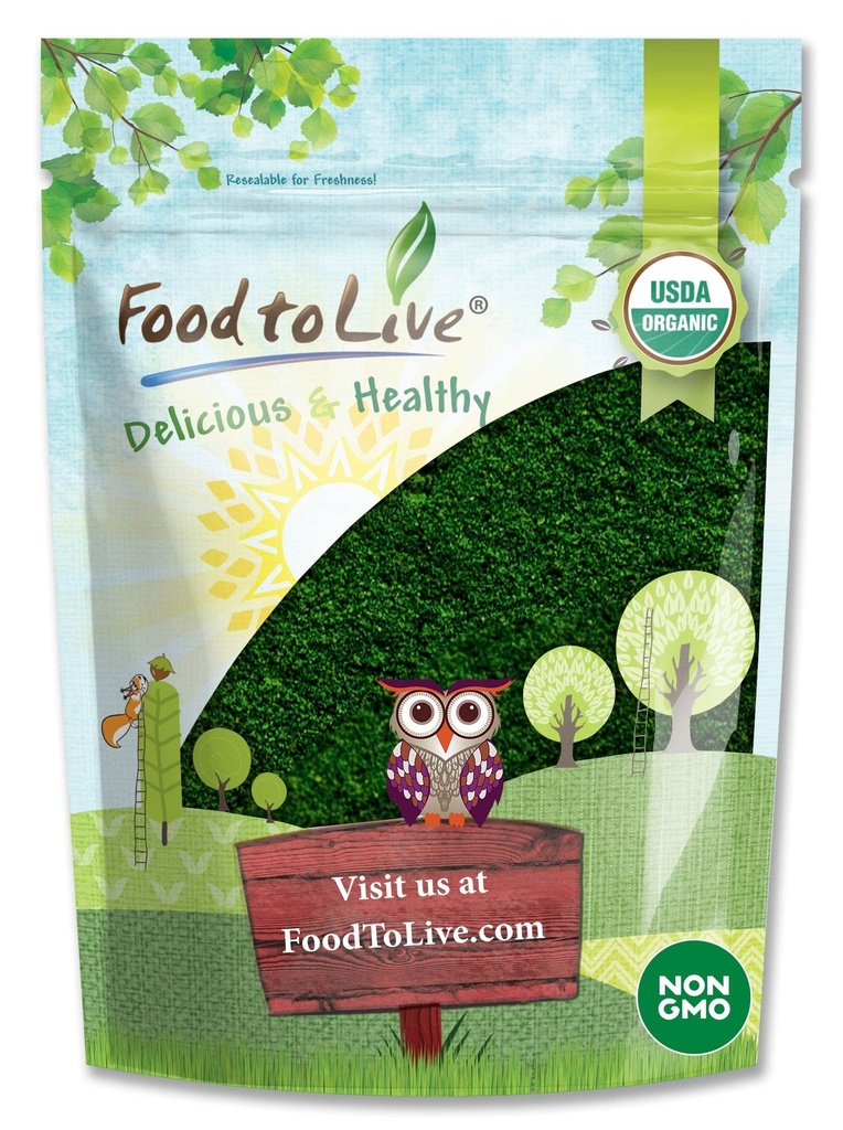Food to Live Organic Algae Powder Mix, 4 Ounces – Spirulina and Chlorella 50/50 Blend, Non-GMO, Rich in Chlorophyll, Raw, Pure, Vegan Superfood, Bulk, Great for Smoothies, Good Source of Protein
