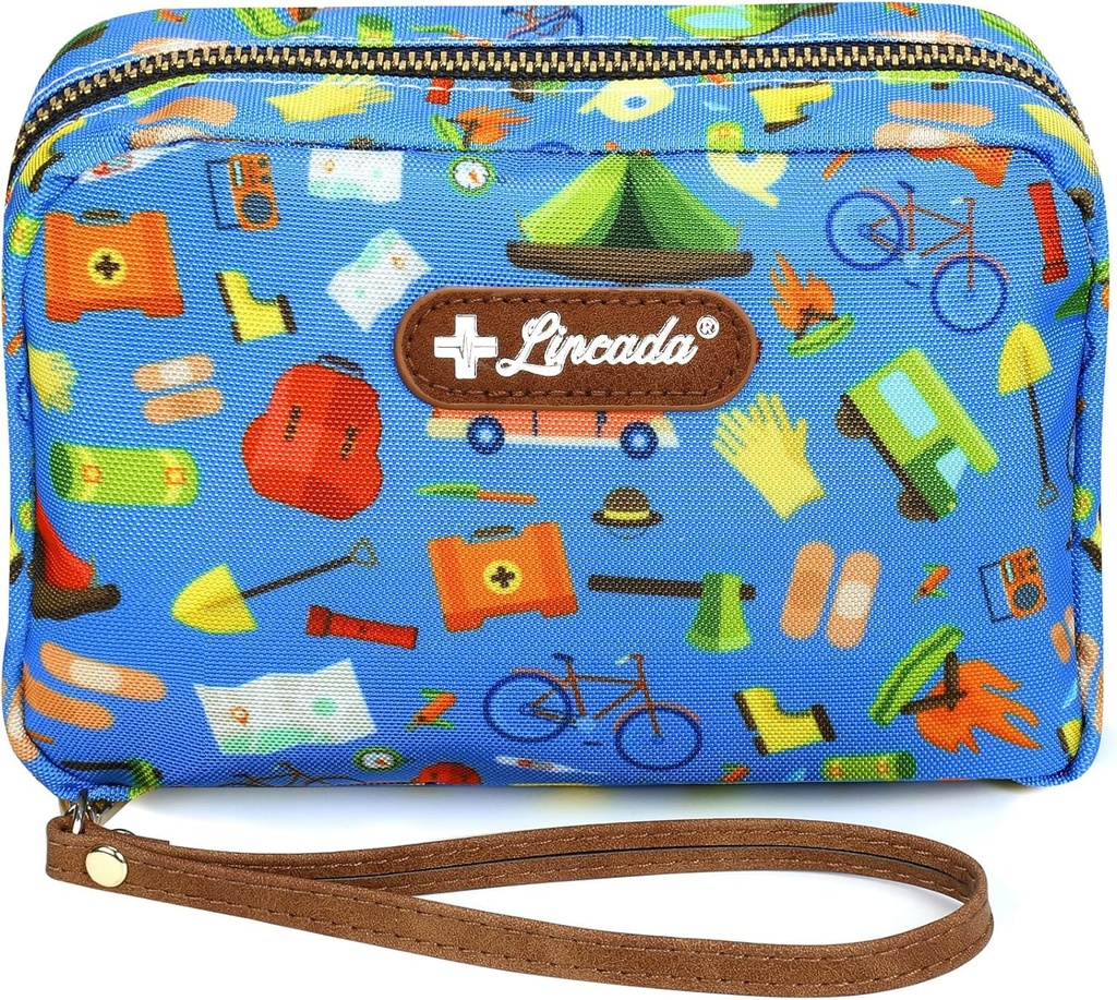 Portable Travel First Aid Kit for Kids and Adults, 143 Pieces All-Purpose Emergency First Aid Kit for Home, Car, Diaper Bag, Survival, Camping, Hiking, and More