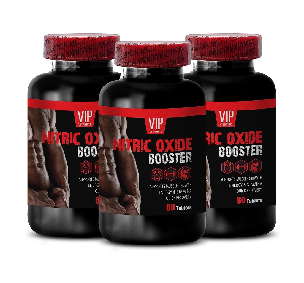 AAKG nitric oxide for elite performance - NITRIC OXIDE UNIQUE COMPLEX - GKG nitric oxide absorption booster, AKIC nitric oxide muscle efficiency, nitric oxide workout formula 3 Bottles 180 Tablets