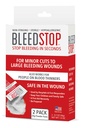 BleedStop™ First Aid Powder for Blood Clotting, Trauma Kit, Blood Thinner Patients, Camping Safety, and Survival Equipment for Moderate to Severe Bleeding Wounds or Nosebleeds - 2 (20g) Pouches