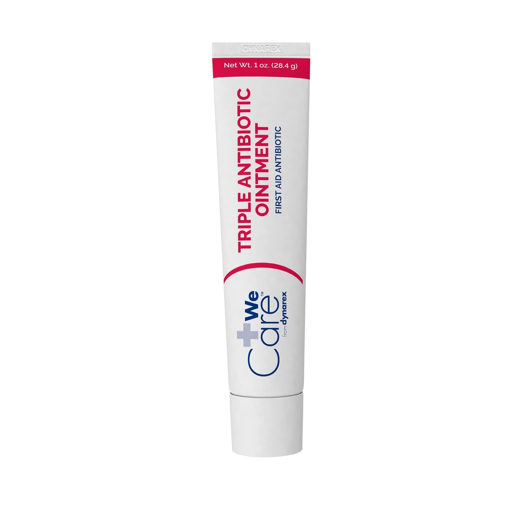 Dynarex Triple Antibiotic Ointment, Topical Antibiotic Cream Used for Minor Wounds such as Cuts, Scrapes, and Burns, Convenient First Aid Ointment 1 oz. Tube, 1 Tube