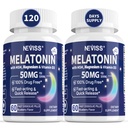 Melatonin 50mg Extra Strength Fast Dissolve Tablets with Magnesium, 120Cts