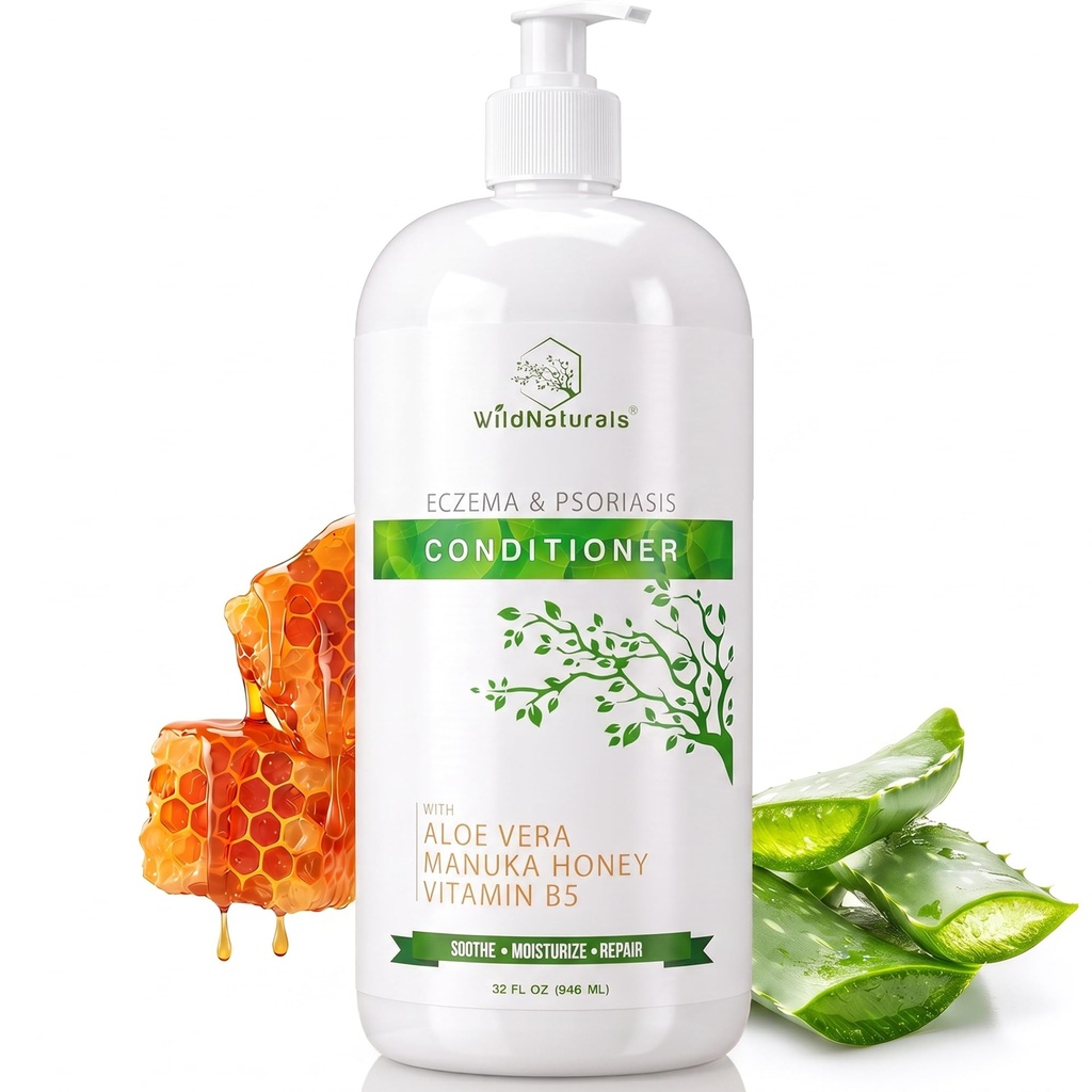 Eczema and Psoriasis Deep Conditioning Treatment - Anti-Dandruff Conditioner for Damaged, Dry Hair and Scalp - Seborrheic Dermatitis Relief