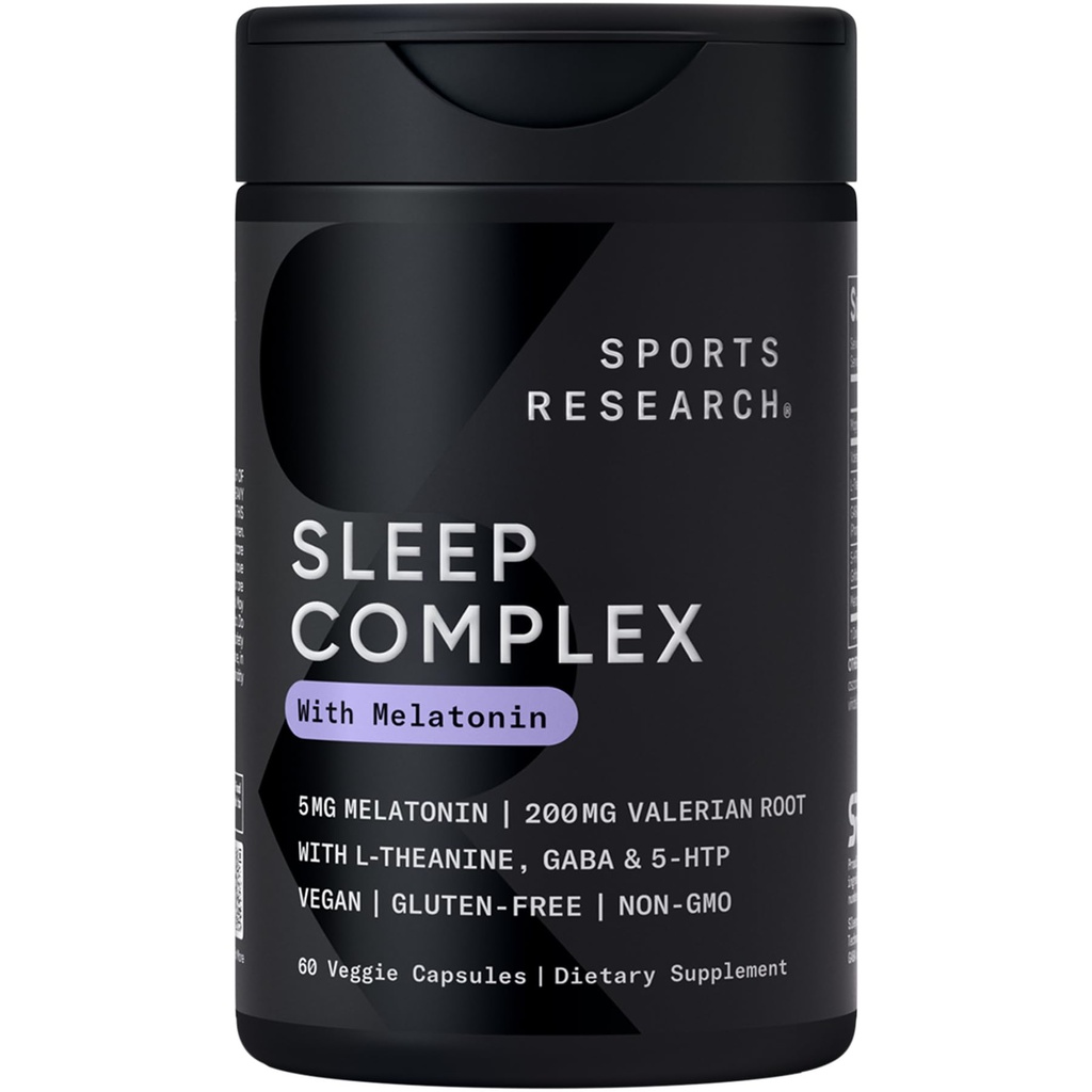 Sports Research® Sleep Complex w/Melatonin 5mg, 60 Count