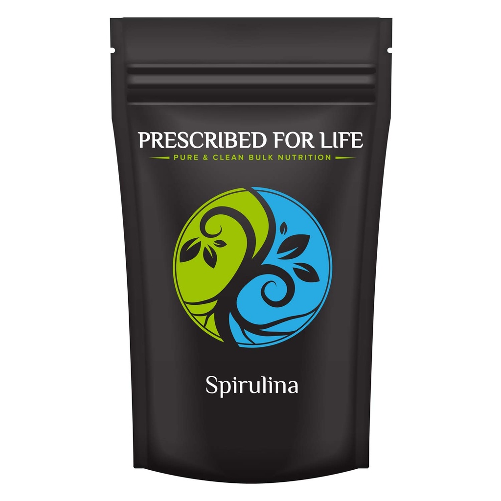 Prescribed For Life Spirulina Powder | Blue Green Algae | Naturally Rich in Chlorophyll & Protein | Vegan, Non GMO, Gluten Free, Kosher - Arthrospira Platensis (2 kg / 4.4 lb)